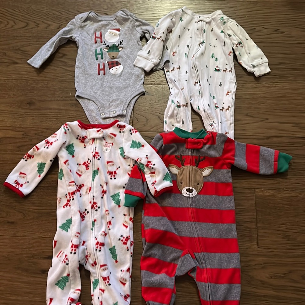 Carter 6 Mo Christmas Set - 4 PACK